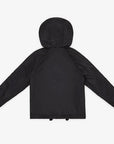 Giubbino reversibile in nylon nero e stampa logo FF marrone Fendi