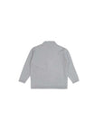 Cardigan grigio con dettagli logo Fendi