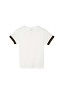 T-shirt bianca con dettagli FF Fendi