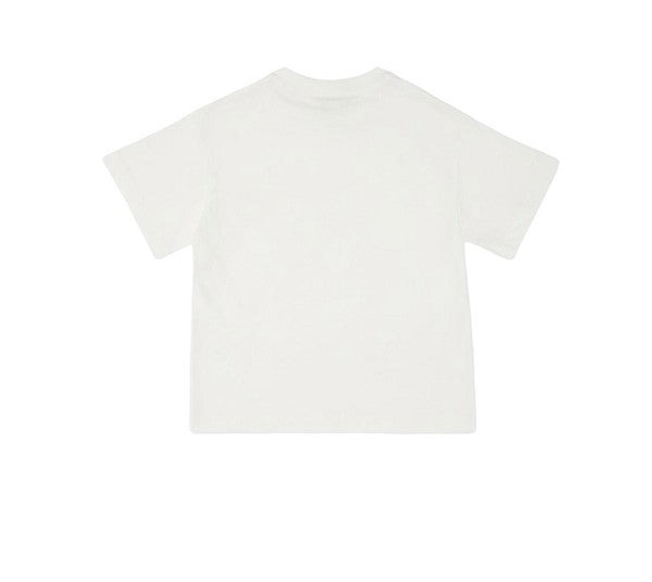 T-shirt bianca con taschino logato FF Fendi
