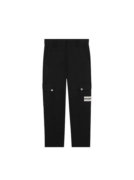 Pantalone cargo nero con dettagli logo Givenchy