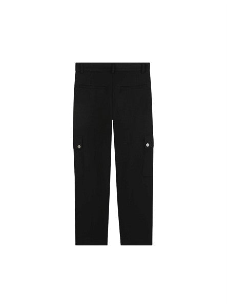 Pantalone cargo nero con dettagli logo Givenchy