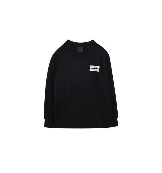 Maglione nero con patch cuciti Givenchy