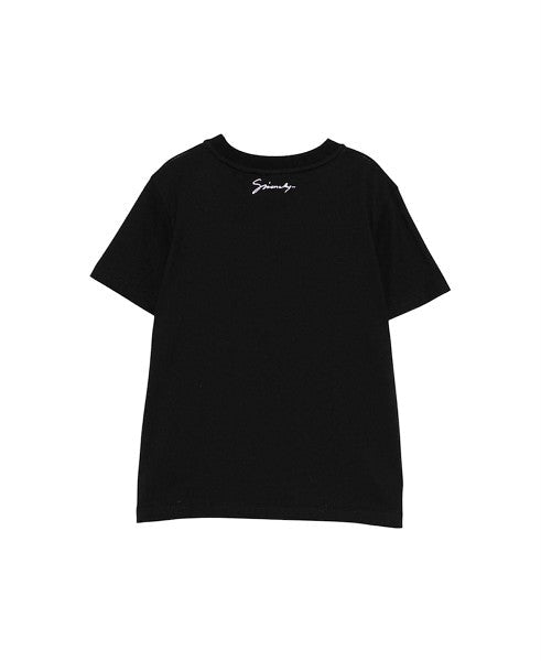 T-shirt nera con patch in cotone Givenchy