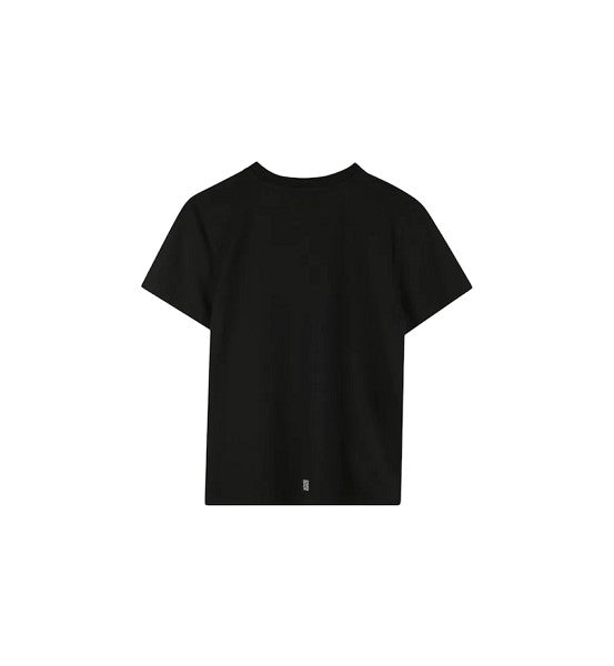 T-shirt nera con patch cuciti Givenchy