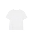 T-shirt bianca con dettagli logo cuciti Givenchy