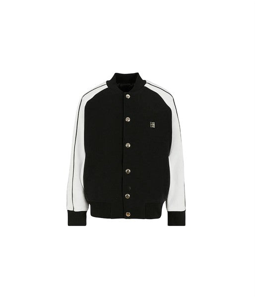 Felpa modello college bianco e nero Givenchy
