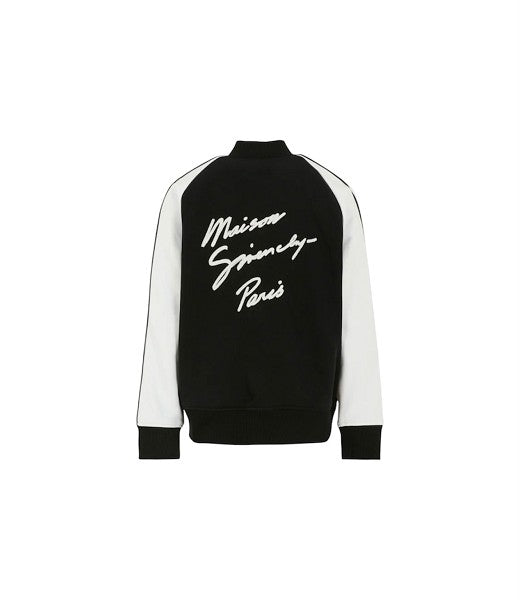 Felpa modello college bianco e nero Givenchy