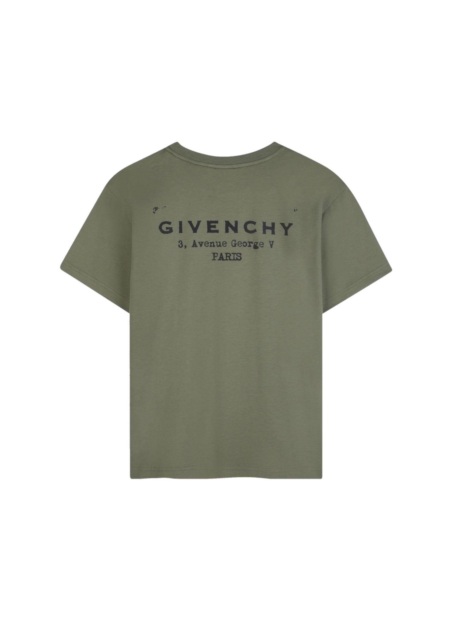 T-shirt verde con stampa logo Givenchy