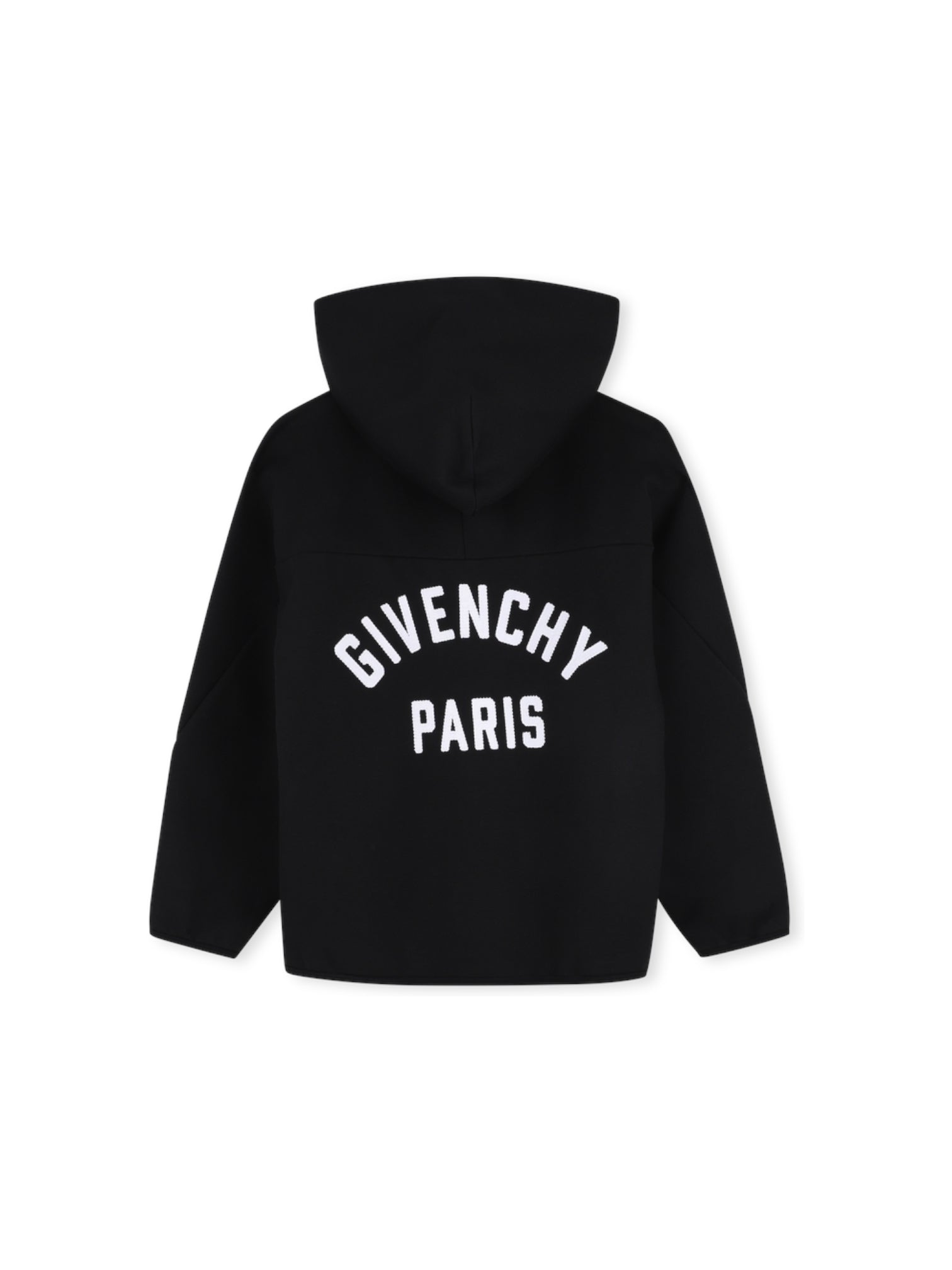 Felpa nera con zip e patch logo Givenchy
