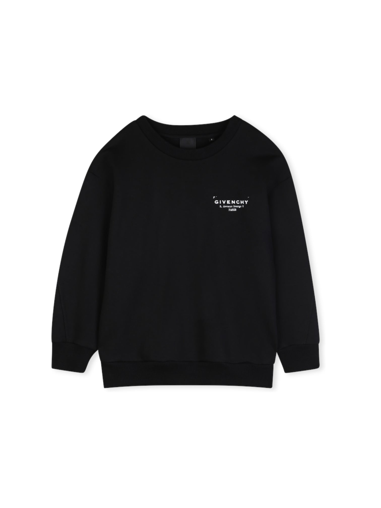 Felpa nera con stampa logo Givenchy