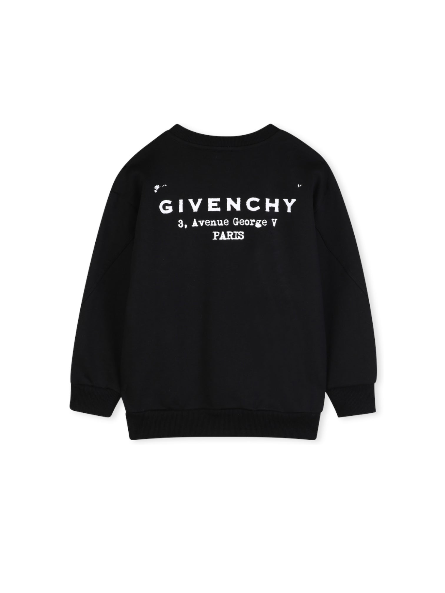 Felpa nera con stampa logo Givenchy
