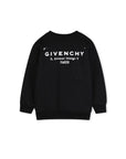 Felpa nera con stampa logo Givenchy