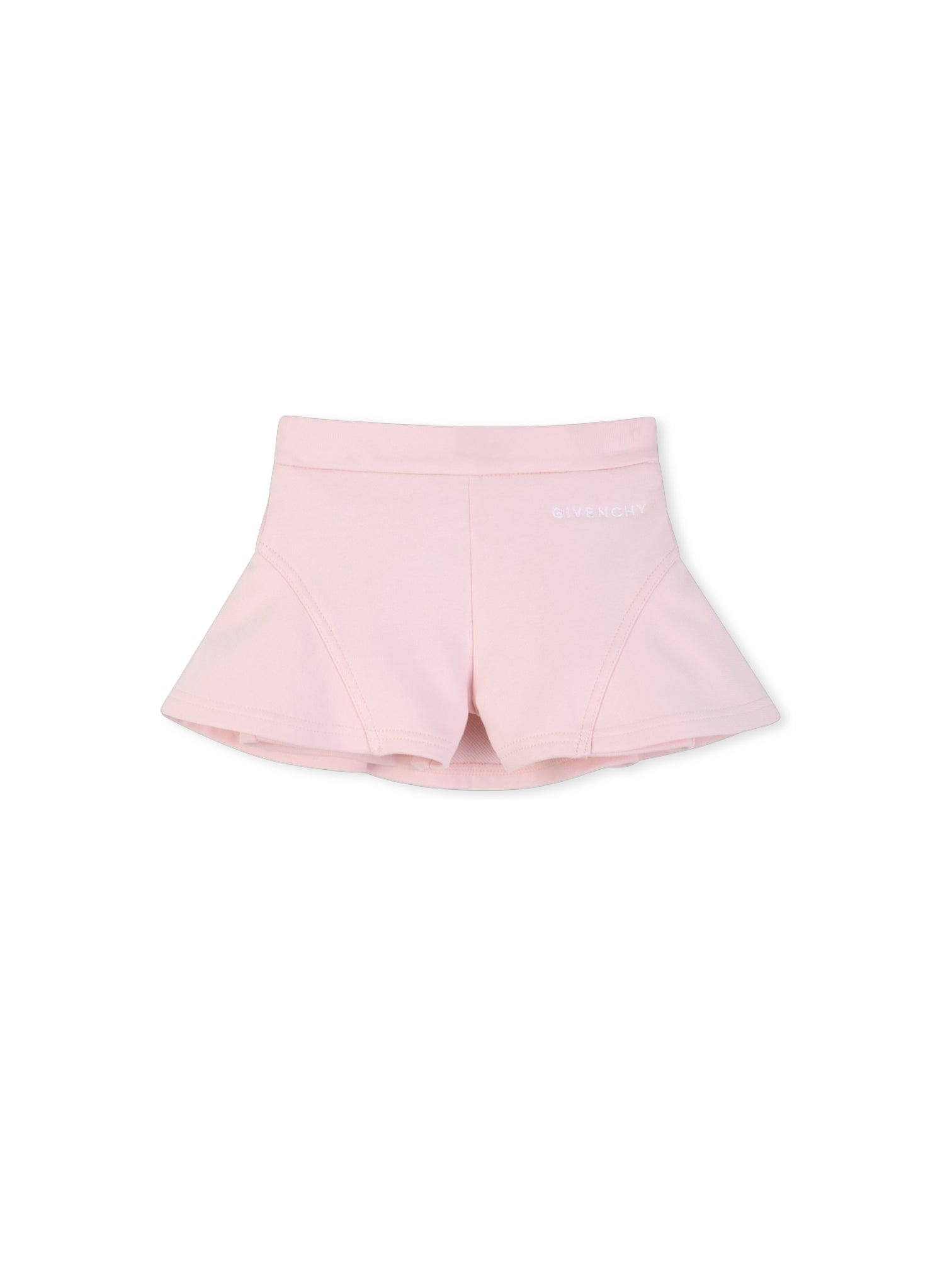 Pantaloncino in felpa rosa con logo cucito Givenchy