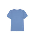 T-shirt azzurra con patch logo classico Lacoste