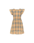 Abito beige con stampa check Burberry