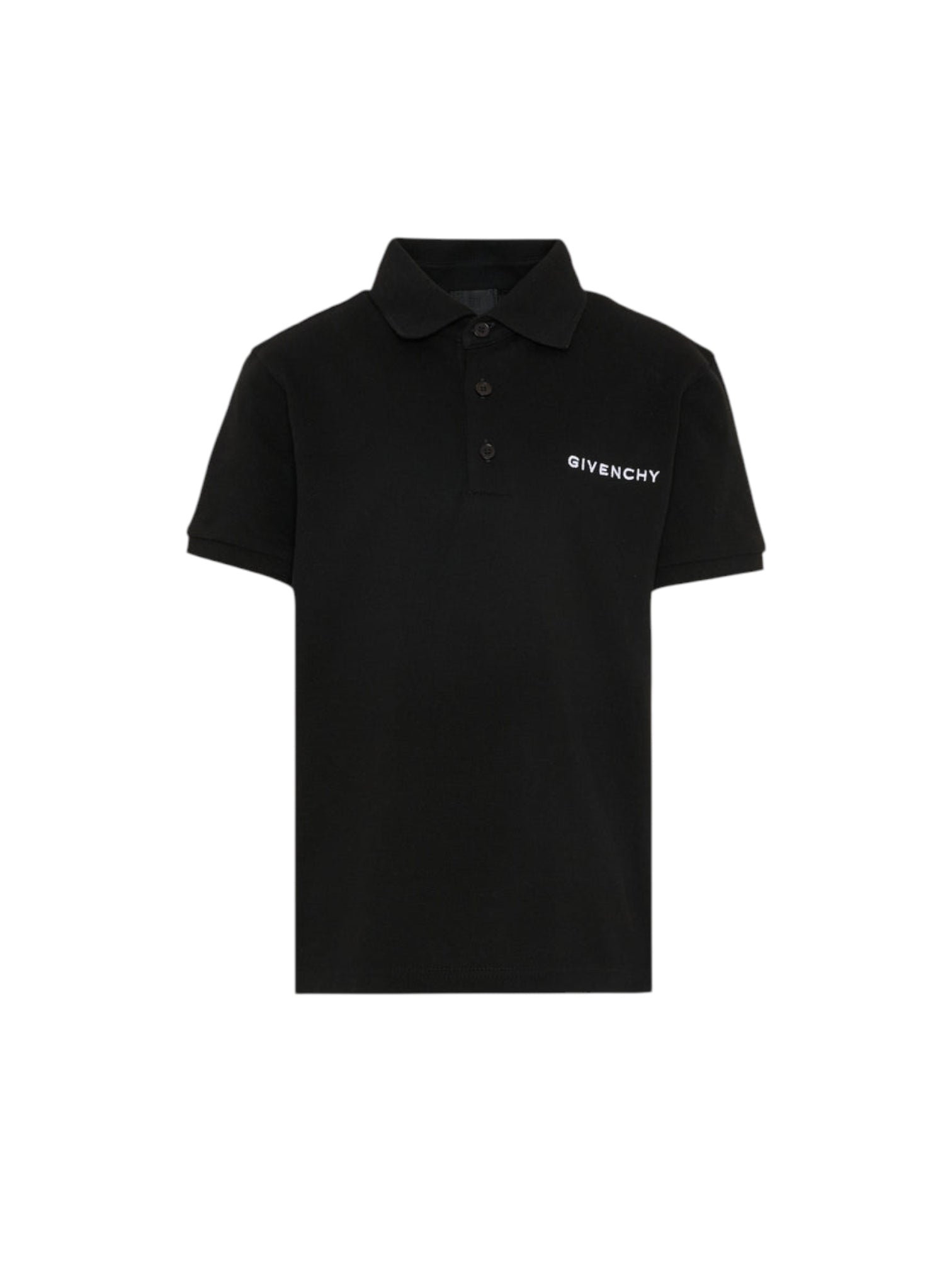 Polo nera con logo cucito Givenchy