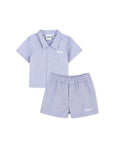 Completo camicia e pantaloncino azzurro Boss