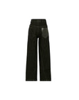 Jeans nero con tasca logata Lanvin