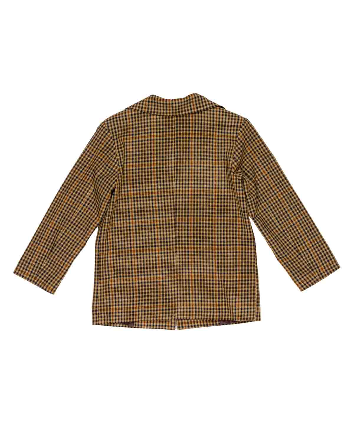Giacca oversize marrone a fantasia con dettagli logo Lulu