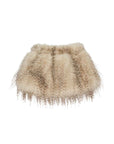 Pantaloncino con pelliccia beige Miss Grant