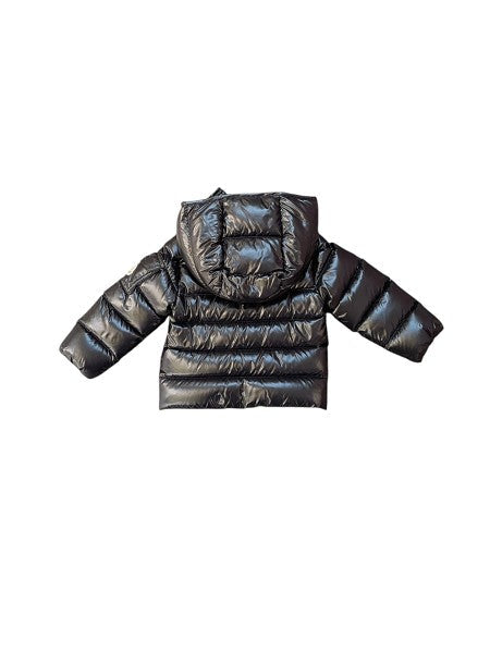 Giubbino Maya nero con dettagli logo Moncler
