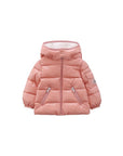 Giubbino Bady rosa con patch logo Moncler