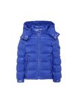 Giubbino Maya blu con dettaglio patch Moncler