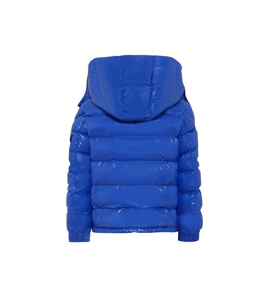 Giubbino Maya blu con dettaglio patch Moncler
