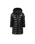 Giubbino Moka nero con patch logo Moncler
