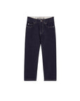 Jeans blu con dettagli logo Moncler