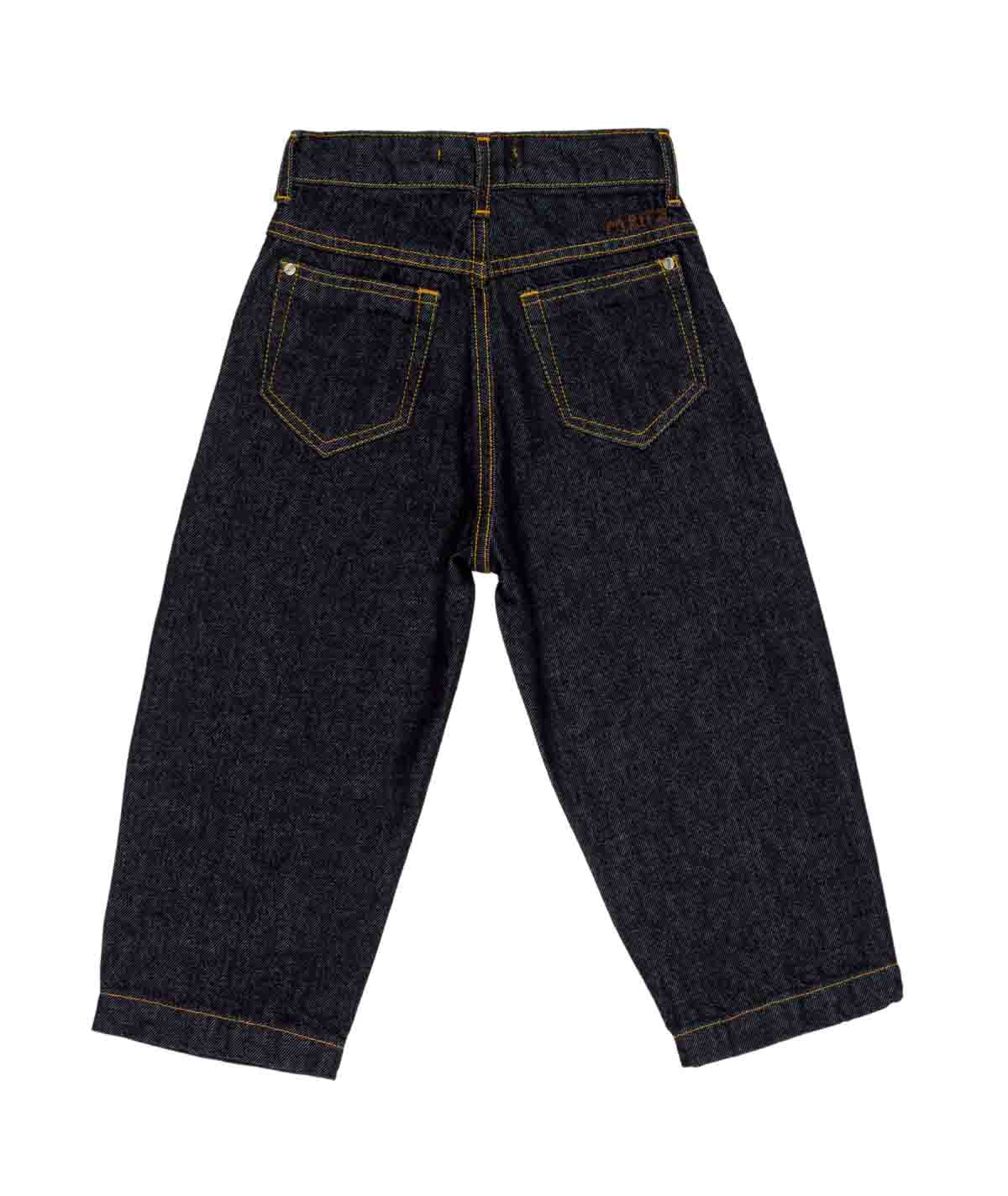 Jeans cinque tasche blu con dettagli logo Manuel Ritz