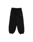 Pantalone cargo nero con stampa logo giallo Off-White