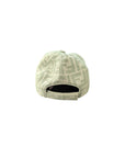 Cappello verde con logo jacquard Fendi