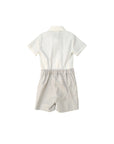 Completo camicia e bermuda grigio Fendi