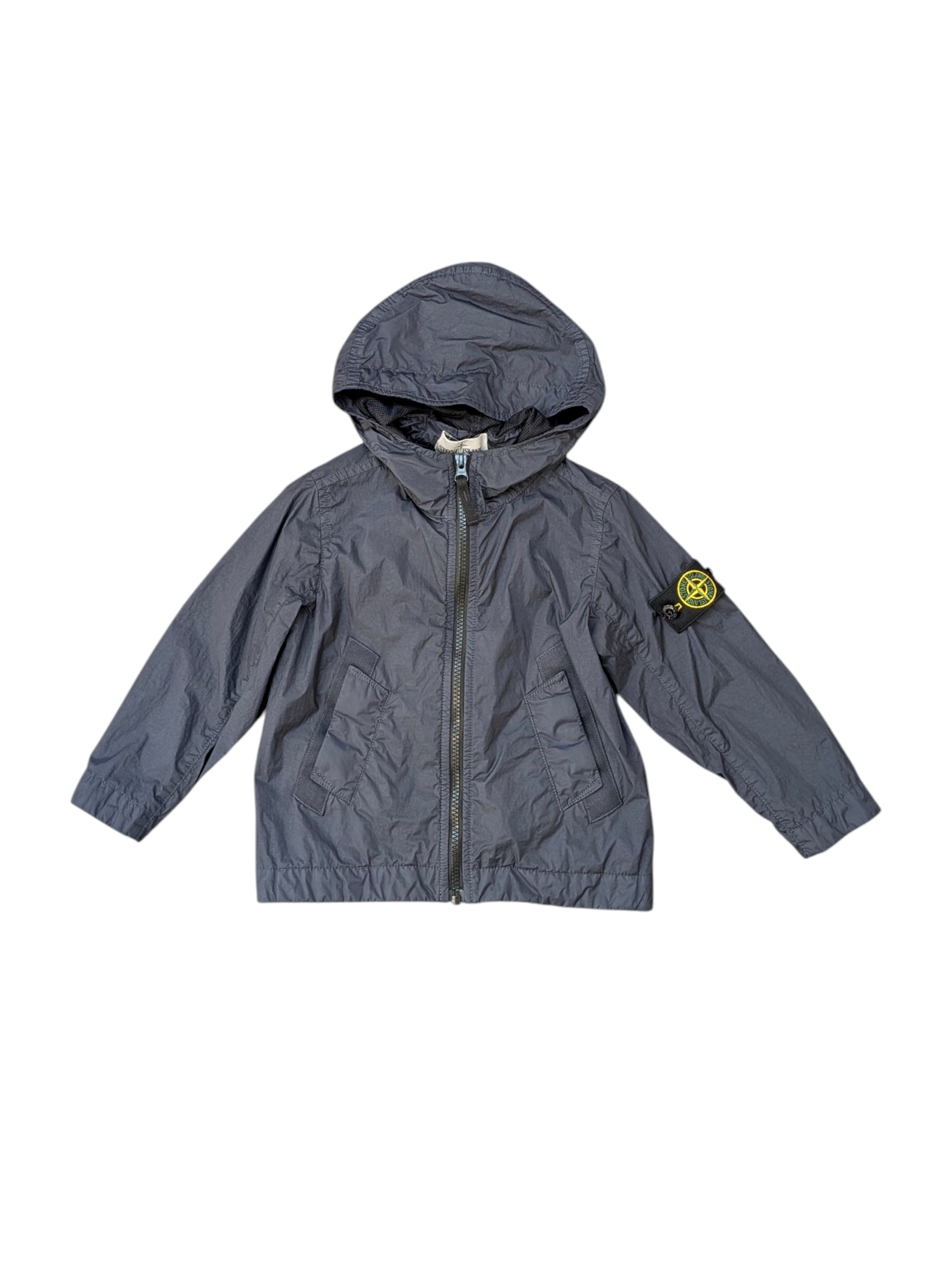 Giubbino blu con dettagli logo Stone Island