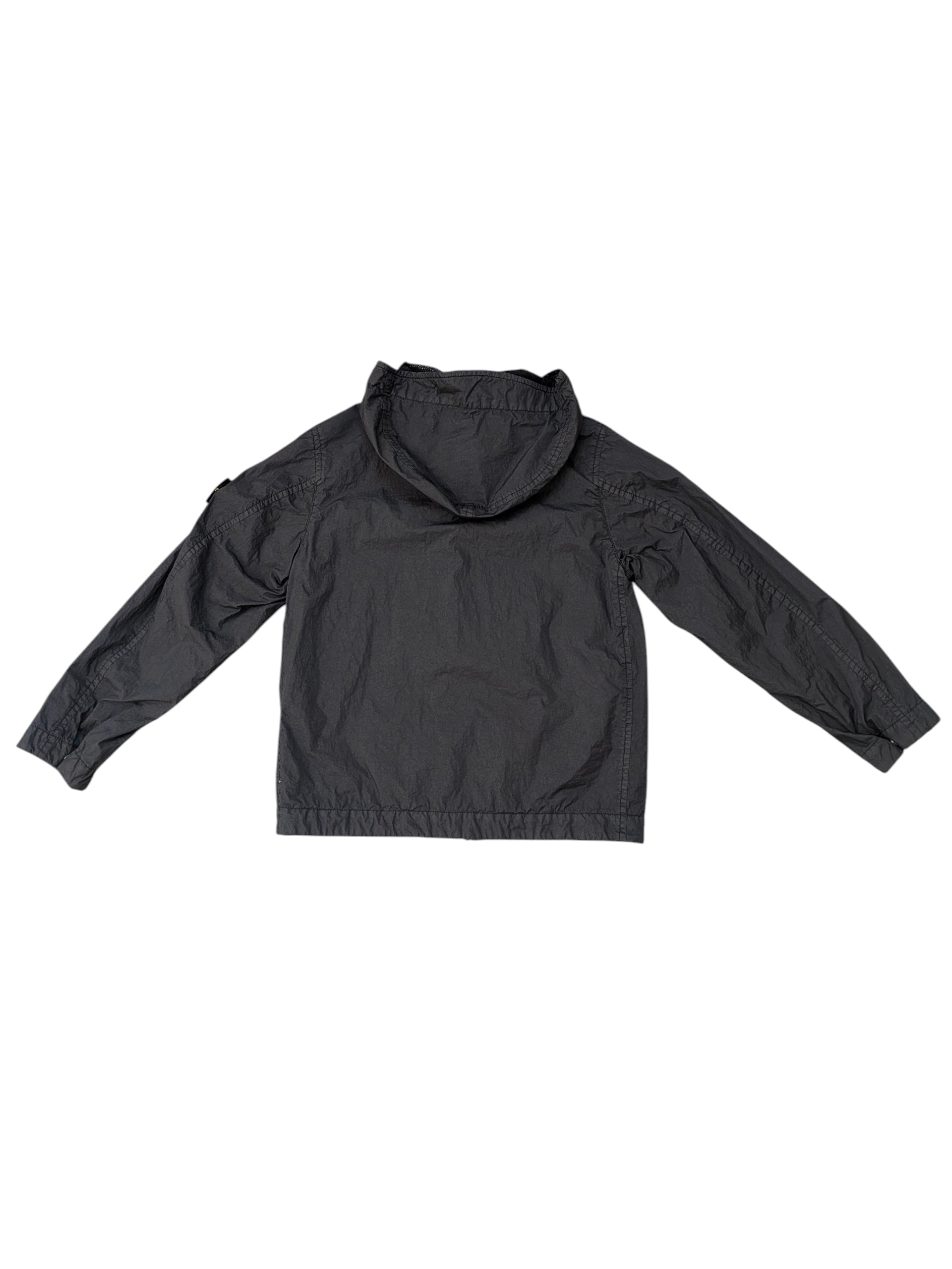 Giubbino nero con dettagli logo Stone Island
