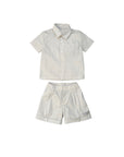 Completo camicia e bermuda a righe Givenchy