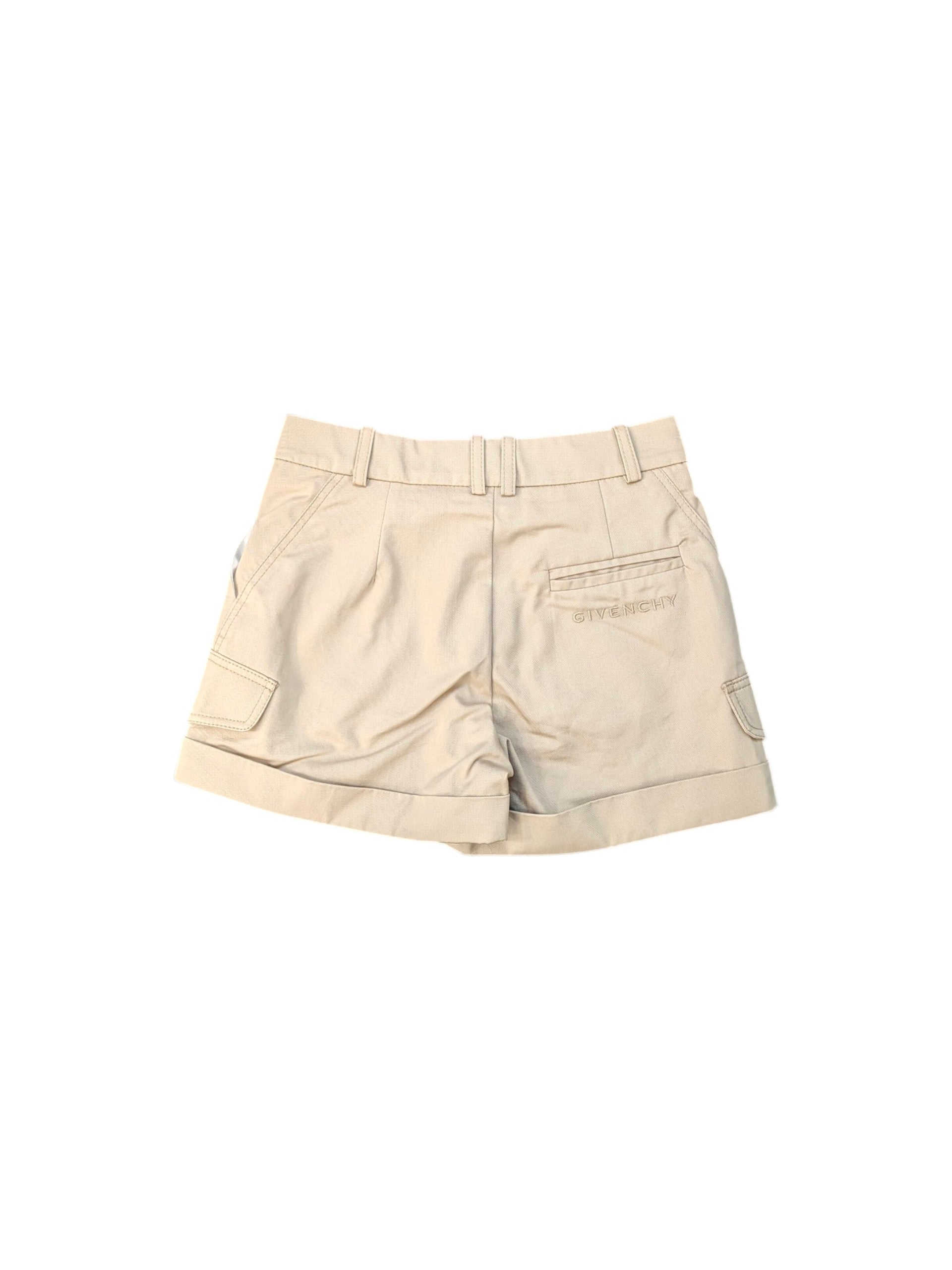 Pantaloncino beige con dettagli logo Givenchy