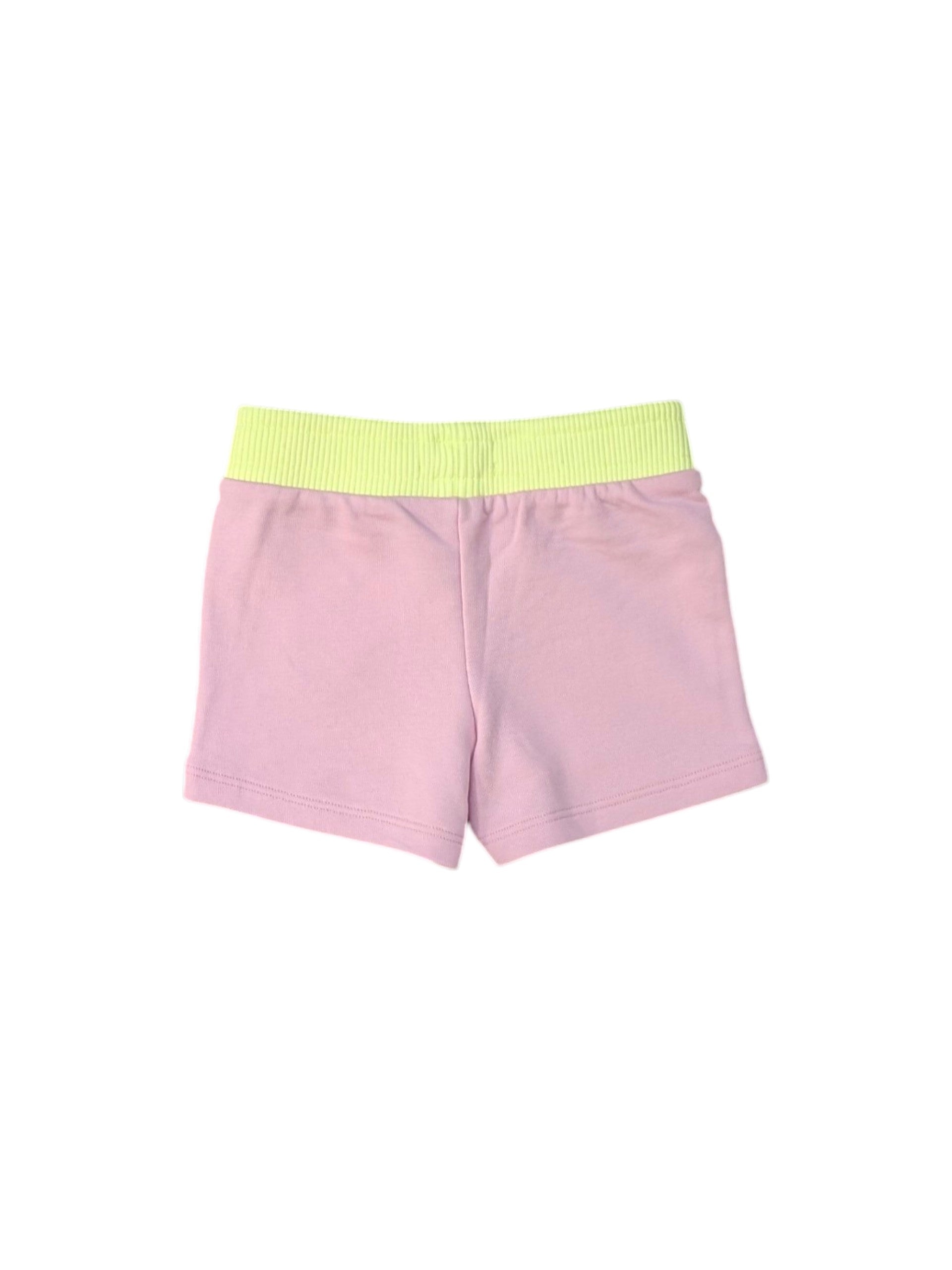 Pantaloncino rosa con paillettes cucite Billieblush