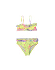 Costume bikini giallo fluo con dettagli Billieblush