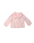Giubbino Hiti rosa col dettaglio logo Moncler