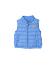 Smanicato New Amaury azzurro con patch logo Moncler