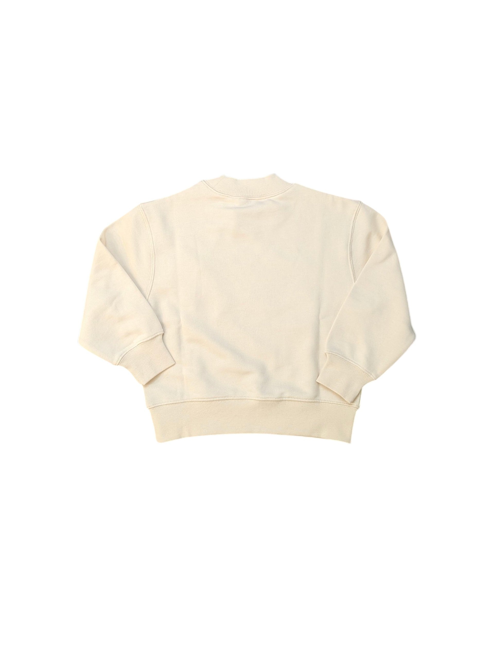 Felpa panna con stampa orso Palm Angels