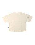 T-shirt panna con dettaglio stampa Palm Angels