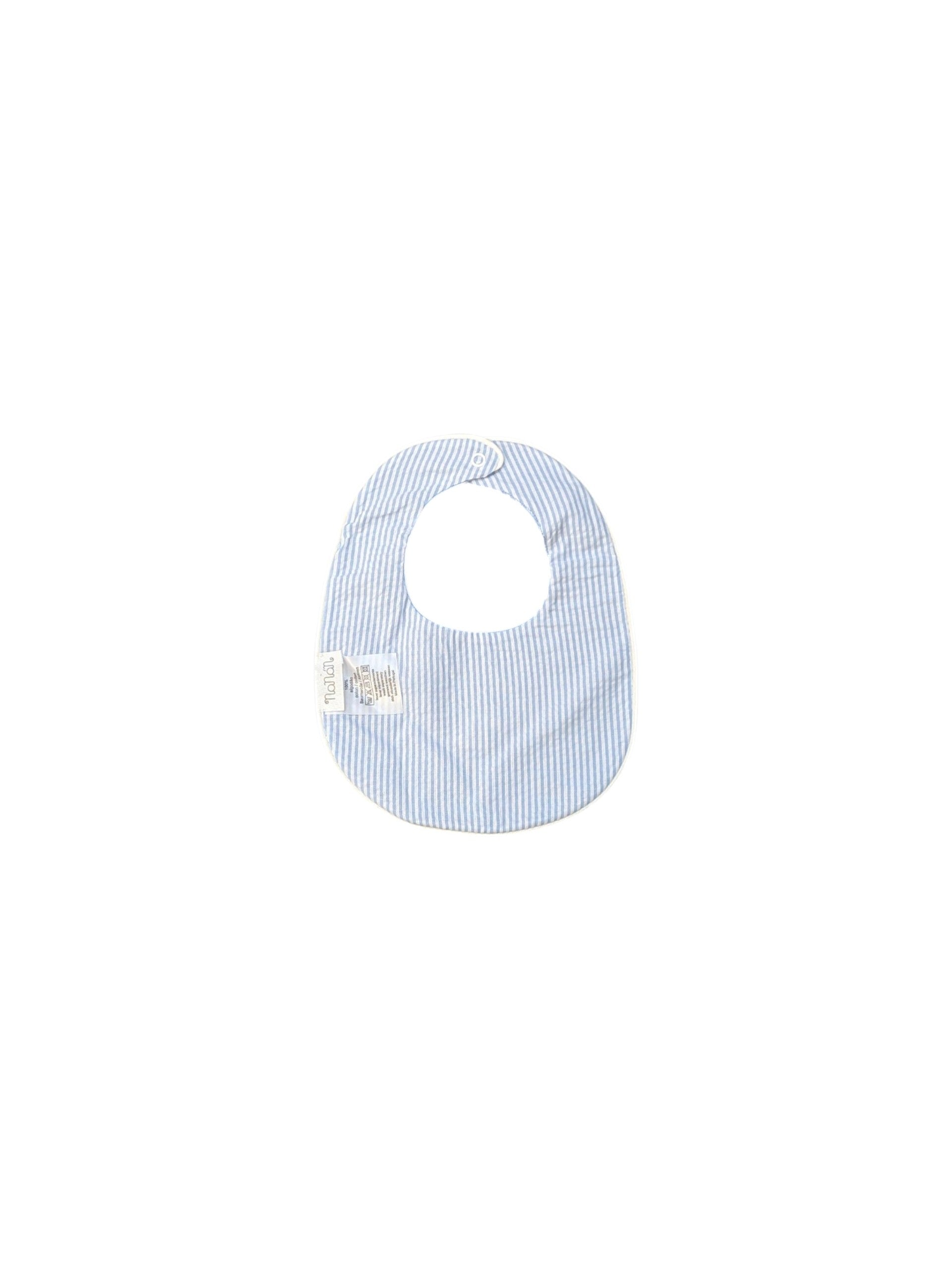 Bavaglio azzurro con logo cucito Nanan