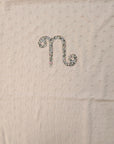 Coperta rosa con dettaglio cucito logo Nanan
