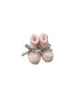 Babbucce rosa con fiocchi cuciti Nanan