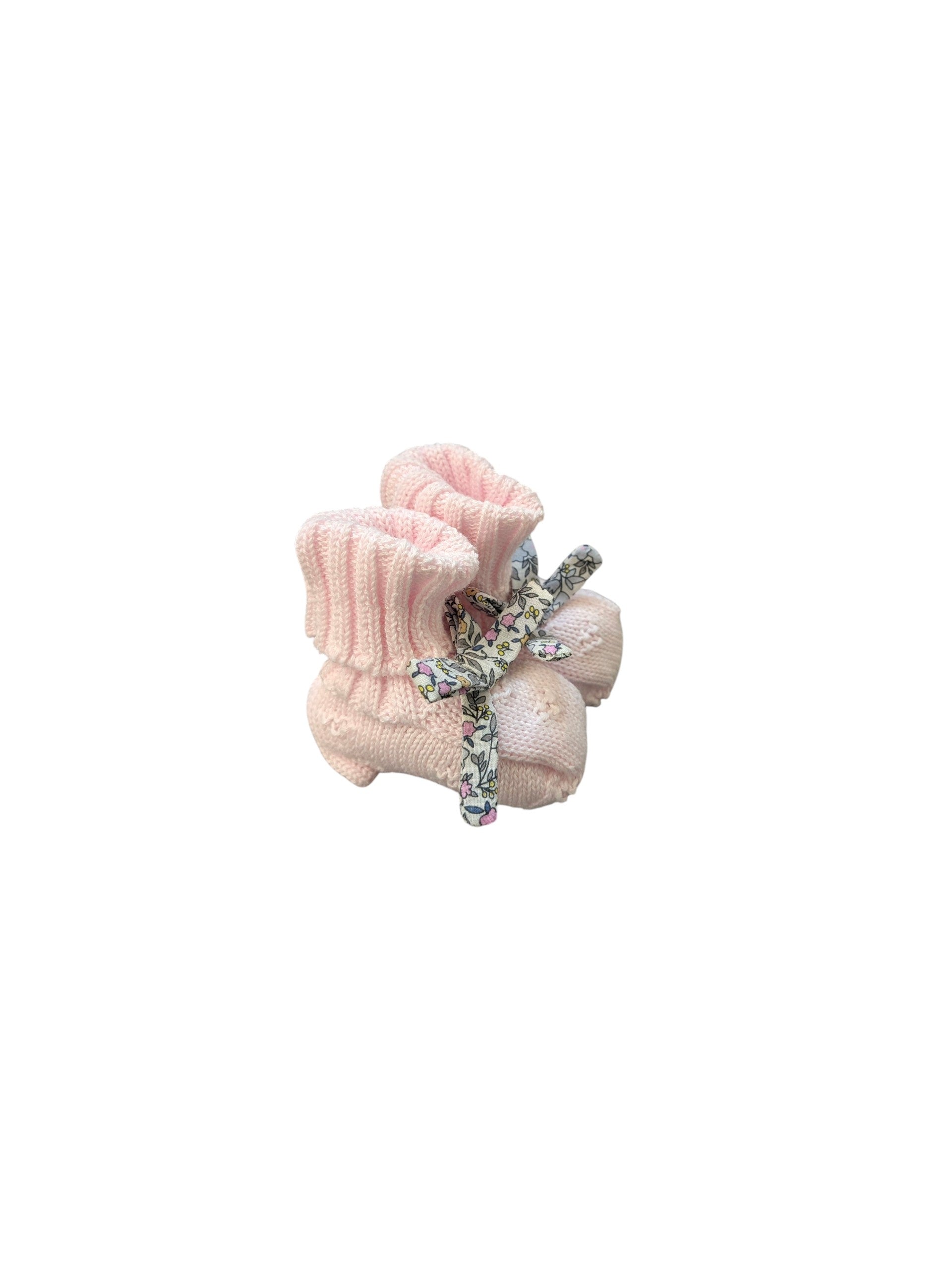 Babbucce rosa con fiocchi cuciti Nanan