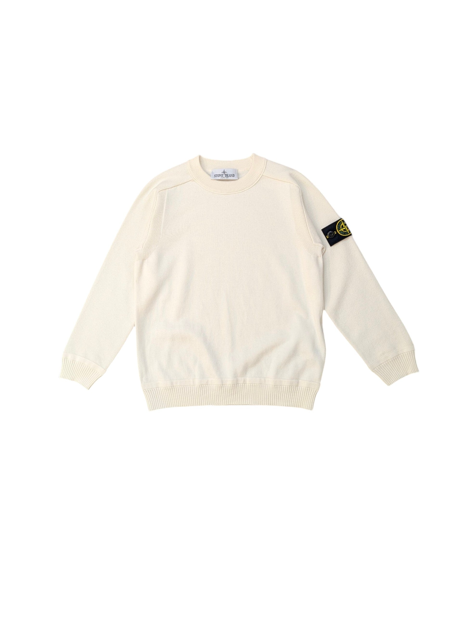 Maglione in cotone bianco Stone Island